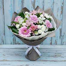 Букет цветов из:  Герберы, Альстромерии и Хризантемы #REPLACE_PRED# Салавате