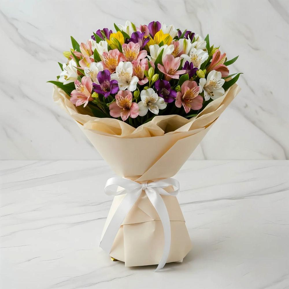 Букет цветов из: Альстромерии в Салавате