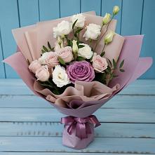 Букет цветов из:  Розы и Лизиантусы #REPLACE_PRED# Салавате