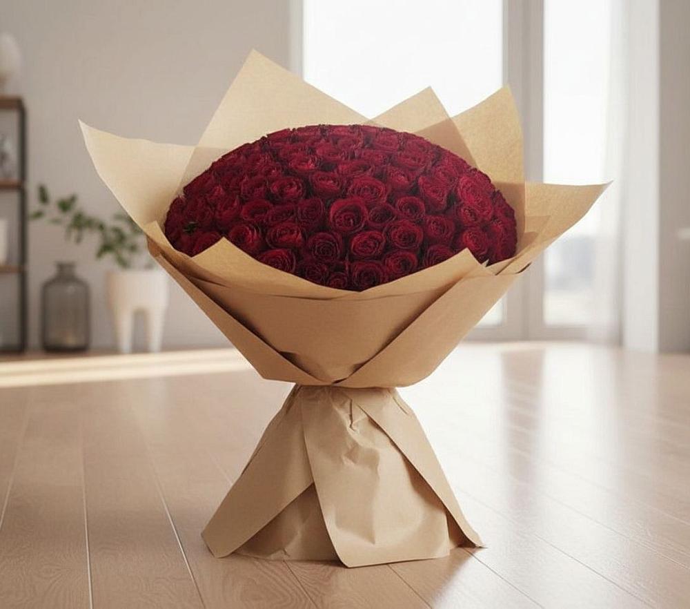 Букет 101 Красная роза в Салавате