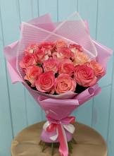 Букет 15 Розовых роз Равель в Салавате