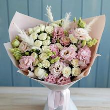 Букет цветов из:  Альстромерии и Розы в Салавате