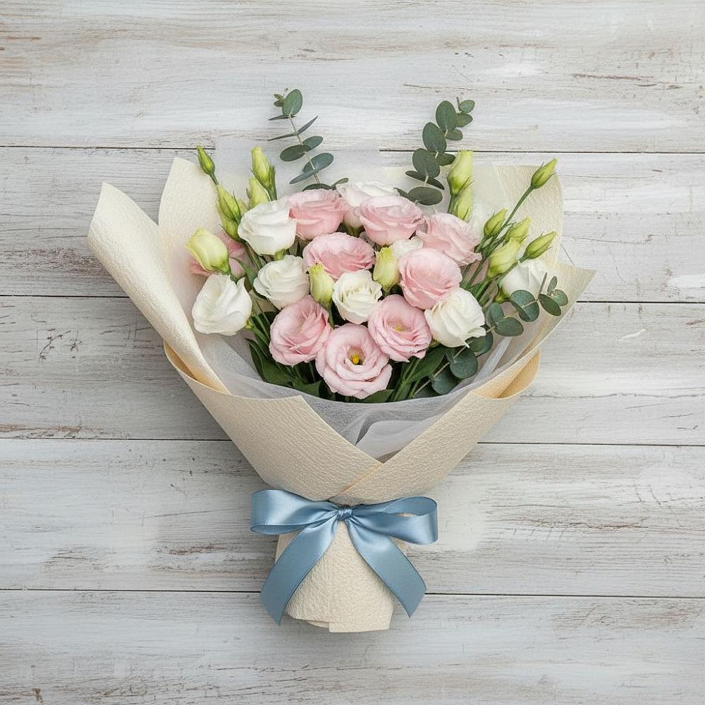 Букет цветов из: Лизиантусы в Салавате